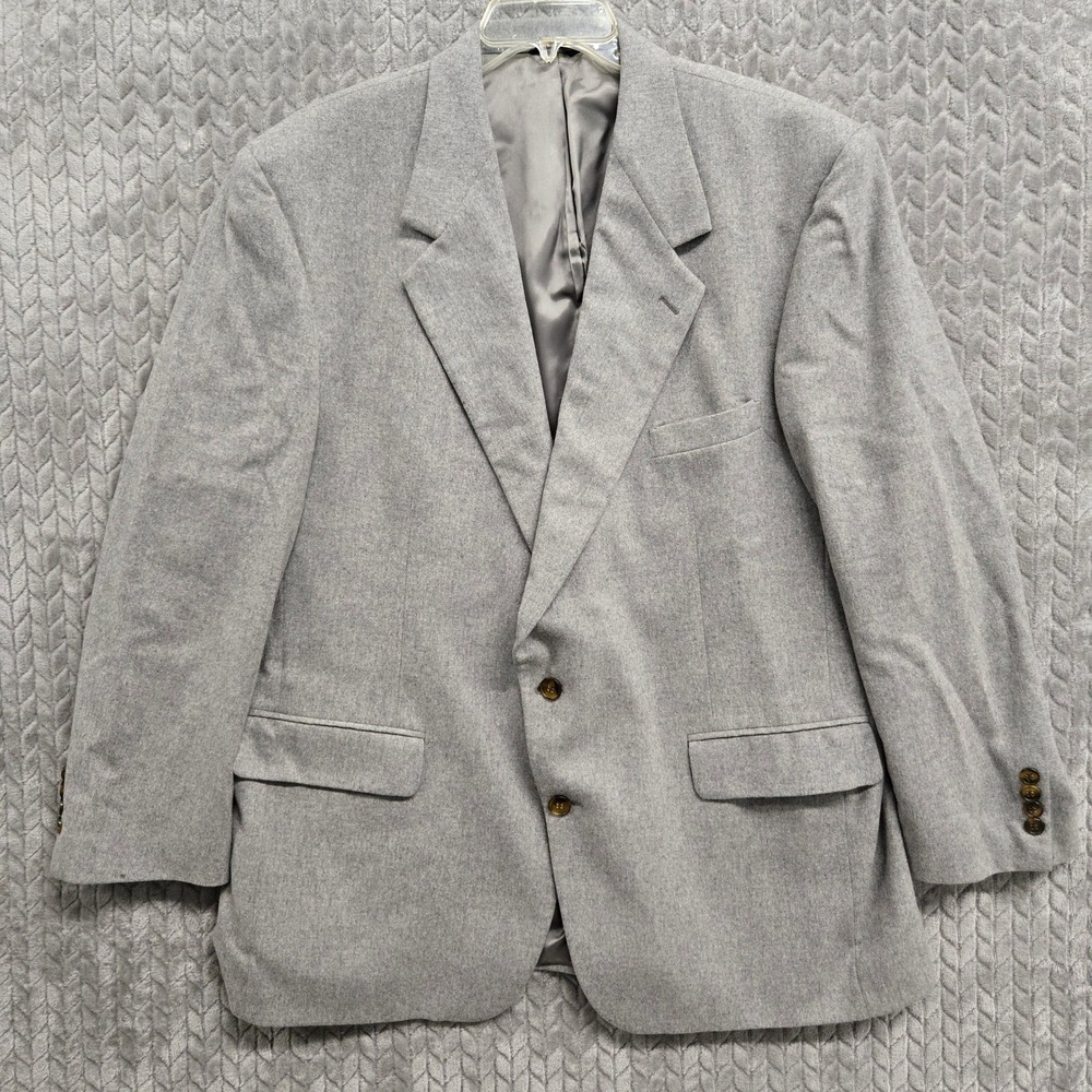 Lord & Taylor Fifth Avenue Collection Men's 100% Cashmere Gray Blazer 44 Regular